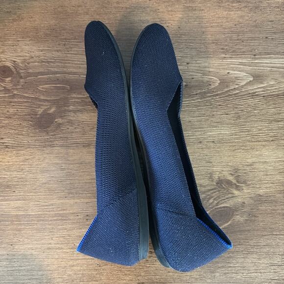 Rothy's Navy Blue Round-Toe Flats - Picture 4 of 9